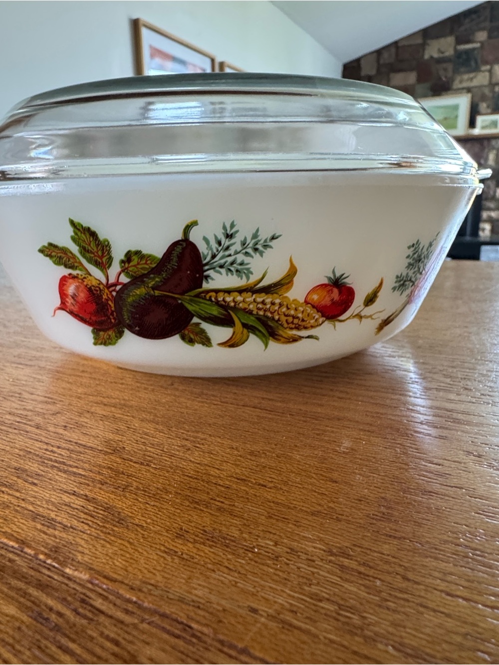 PYREX JAJ England Market Garden / Tuscany Vegetables Design Vintage - Picture 2 of 2